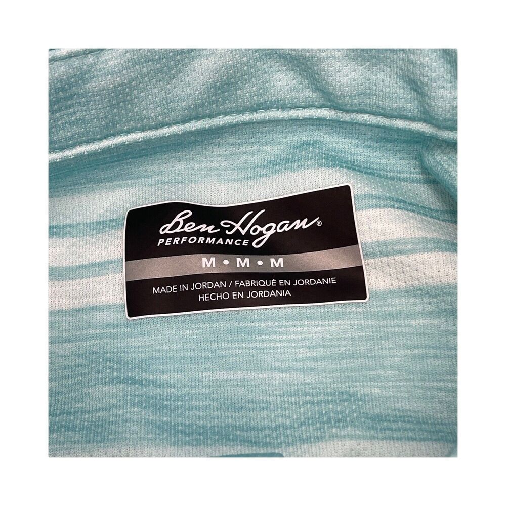 Ben Hogan Polo Shirt Teal Performance Golf Rugby Men’s Size Medium - Picture 2 of 9
